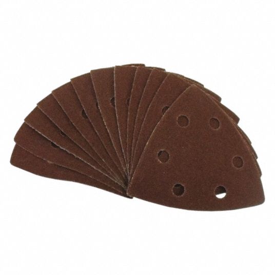 3 5/8 in Wd, 180 Grit, Oscillating Tool Sanding Sheet Set 32ZV06