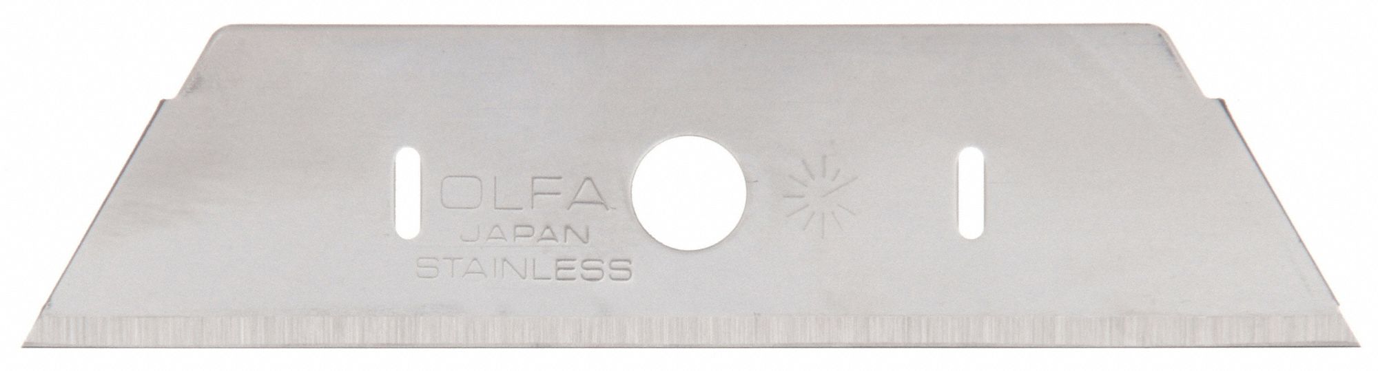 UTILITY BLADE, 2 27/32 IN BLADE L, 11/16 IN BLADE W, 0.015625 IN BLADE THICK, 10 PK