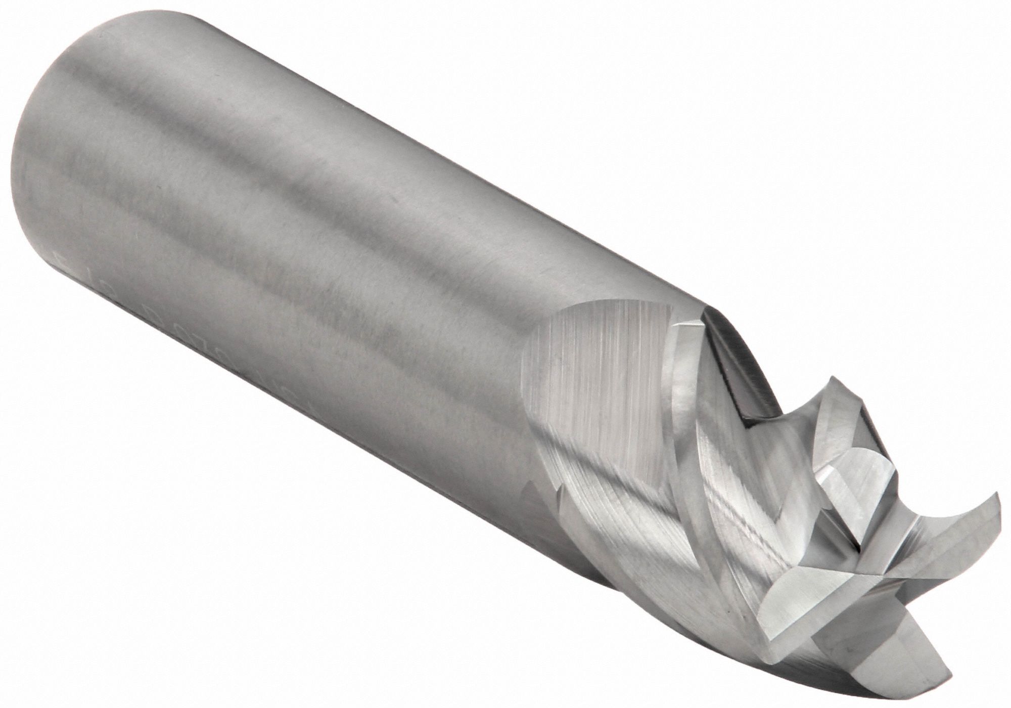 Corner Radius End Mill: Carbide, 4 Flute, 5/8" Mill Dia, 3/4" LOC, 0.03" Rad, 3" OAL