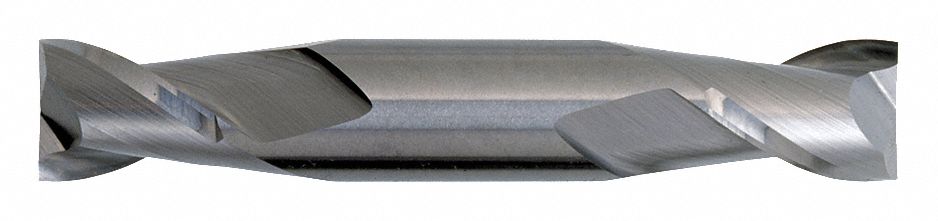 SQUARE END MILL, CARBIDE, TIALN FINISH, DOUBLE END, 3/32 IN MILLING DIAMETER, 2 FLUTES