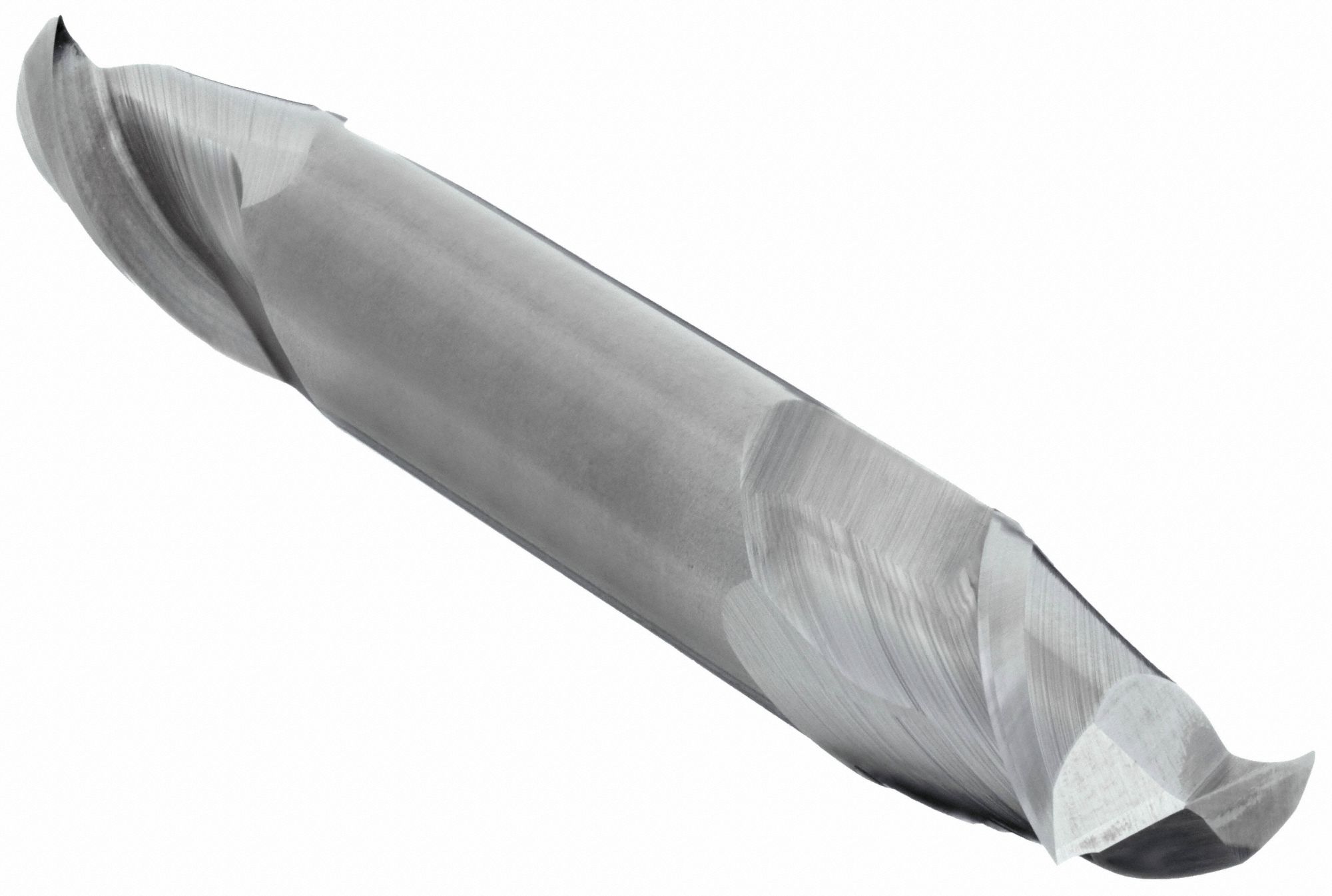 Square End Mill: Carbide, Double End, 2 Flute, 1/4" Mill Dia, 1/2" LOC, 2-1/2" OAL