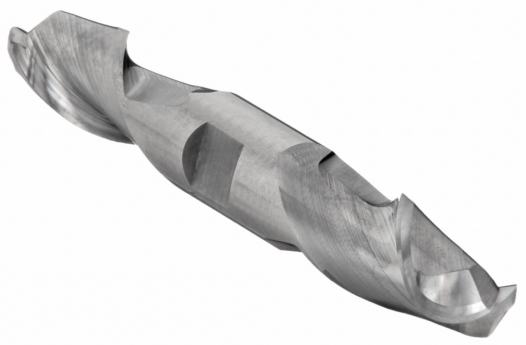 Ball End Mill: Carbide, Double End, 2 Flute, 1/2" Mill Dia, 1" LOC, 4" OAL, List CEM-DE-2B