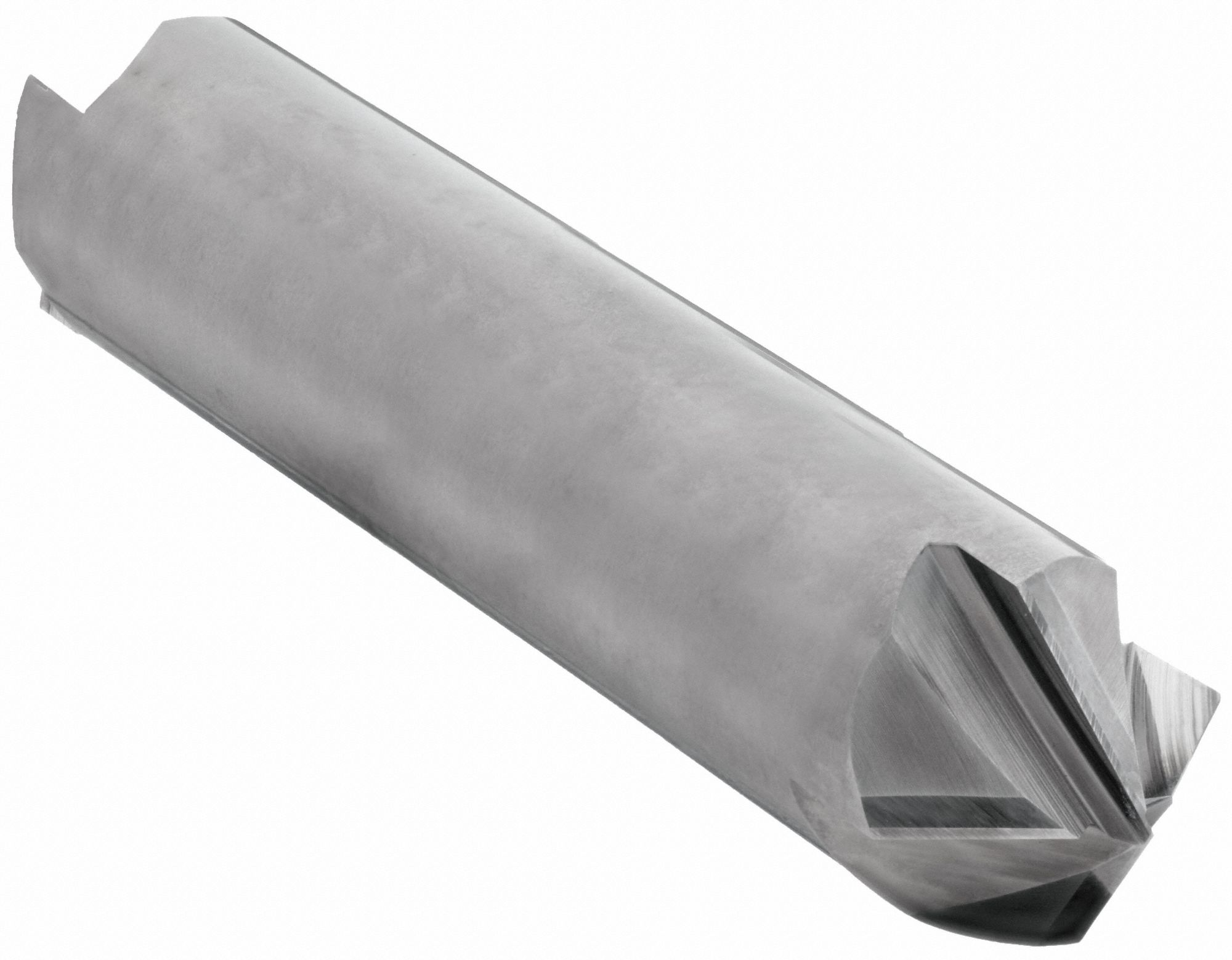 CHAMFER MILL, BRIGHT/UNCOATED FINISH, 4 FLUTES, ¾ IN MILLING DIA, 90 °  INCLUDED ANGLE