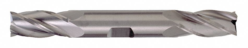 Square End Mill: Carbide, Double End, 4 Flute, 3/16" Mill Dia, 3/8" LOC, 2" OAL