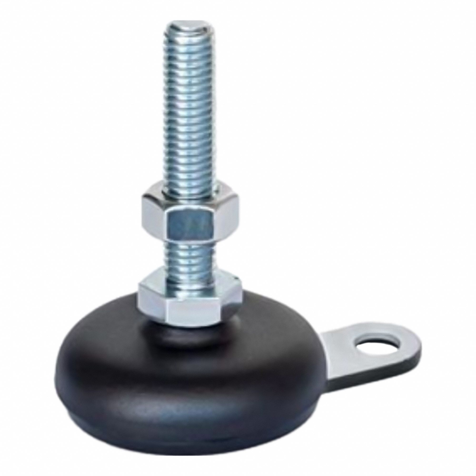 Male-End Leveling Mount: Swiveling Stud, 1/2"-13 Thread Size, 1.97 in, 2, 698 lbf Capacity