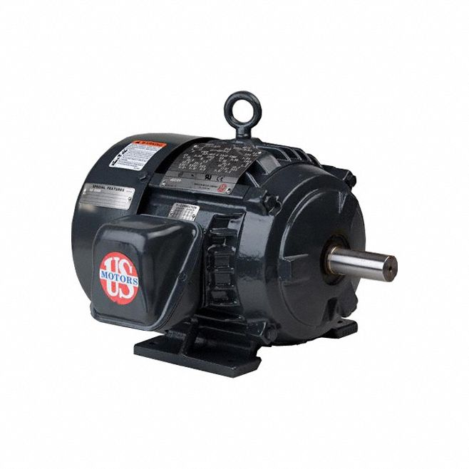 Cooling Tower Motor: F2 Conduit Box Position, 10 hp Horsepower, 1, 180/970 RPM RPM, TEFC