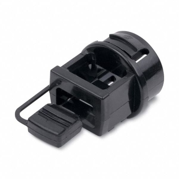 Plastic Connector, Snap-In: Thermoplastic, 1/2 in Trade Size, Snap-In Style