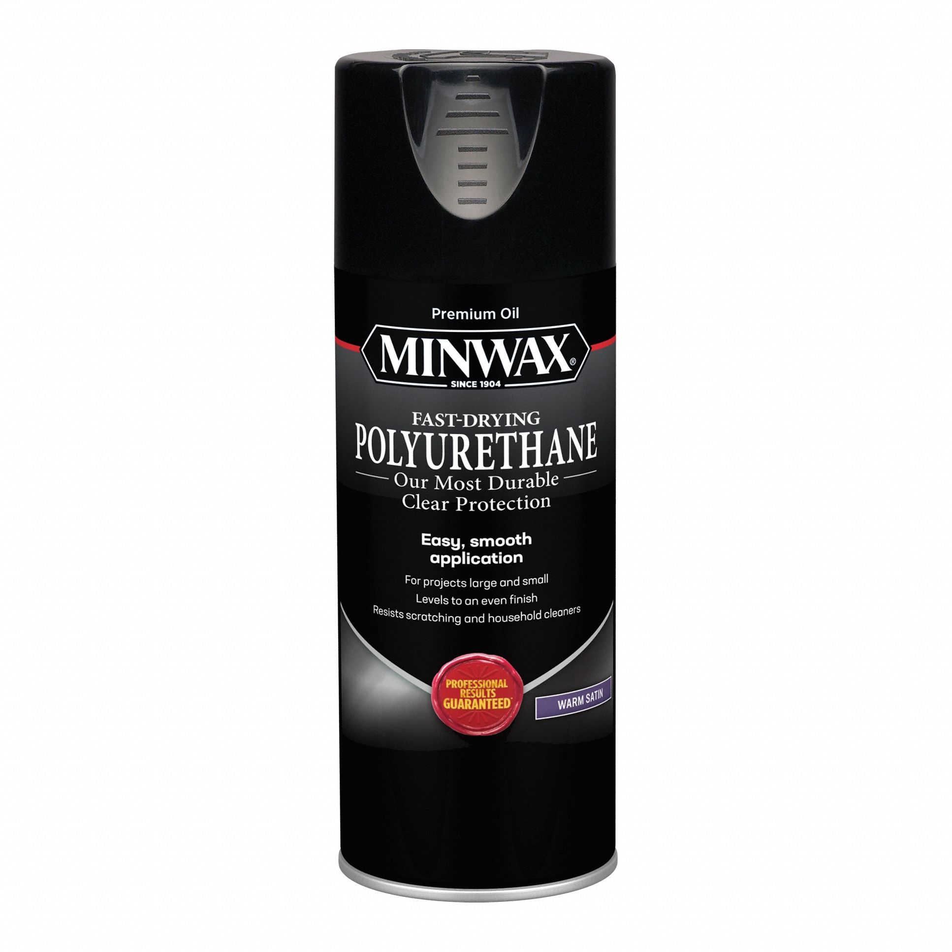 Finish: Varnish, Interior, Oil, 11.5 oz Container Size, Wood, Satin, Clear, Clear