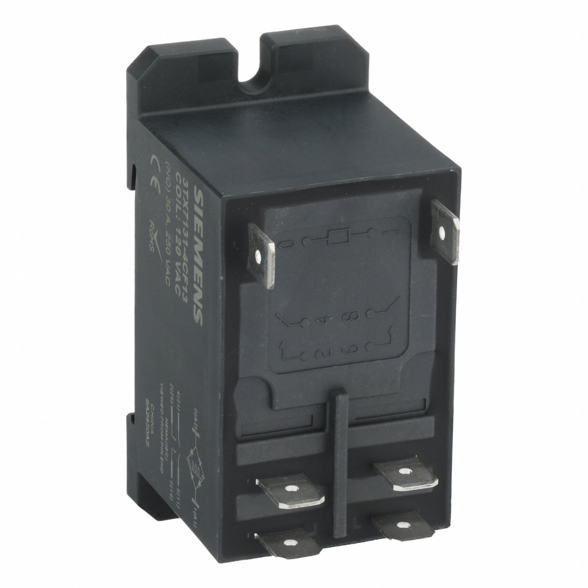 Enclosed Power Relay: DIN-Rail & Surface Mounted, 30 A Current Rating, 120V AC, DPST-NO