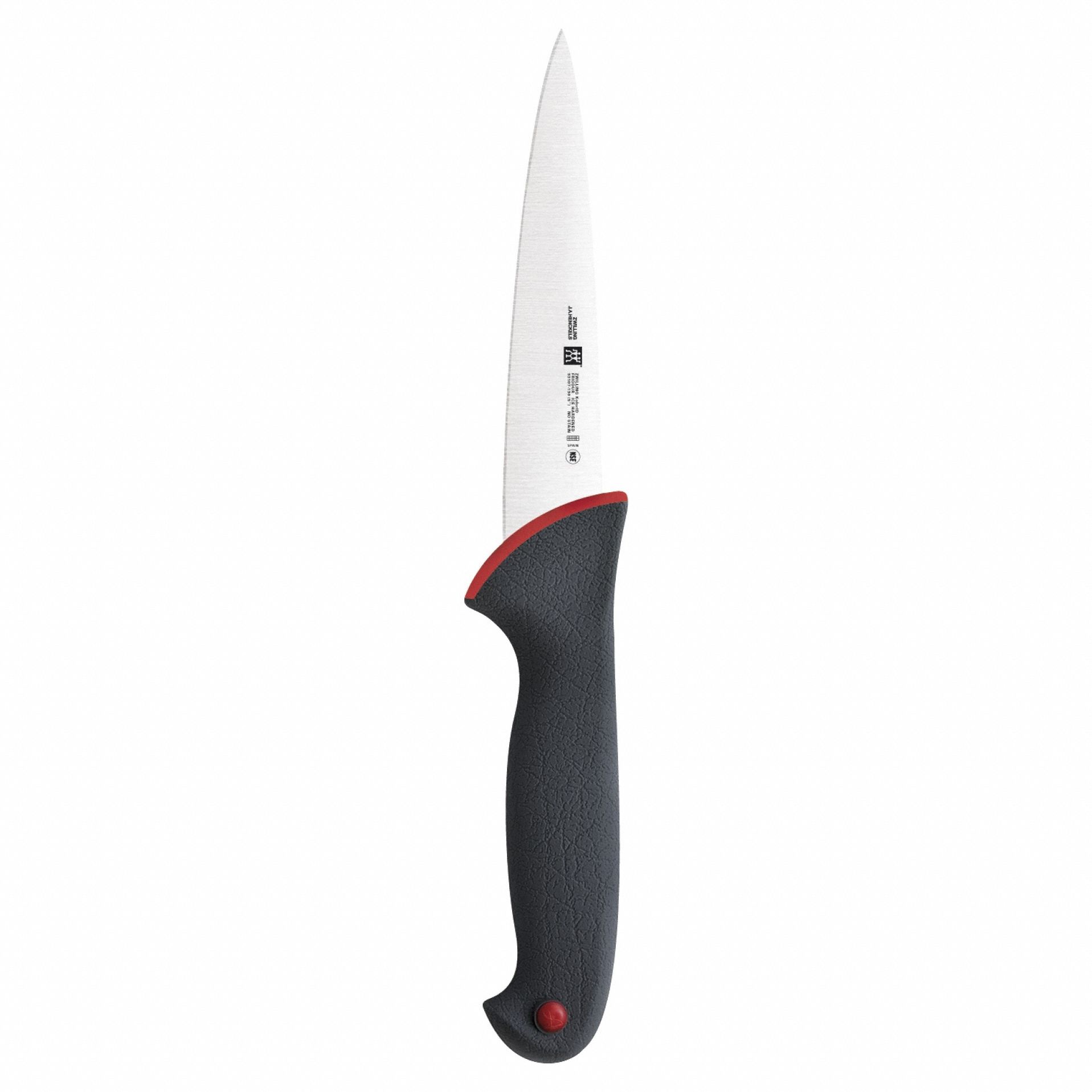 Knife: Straight, 5 in Overall Lg, Stainless Steel Blade, Polypropylene Handle