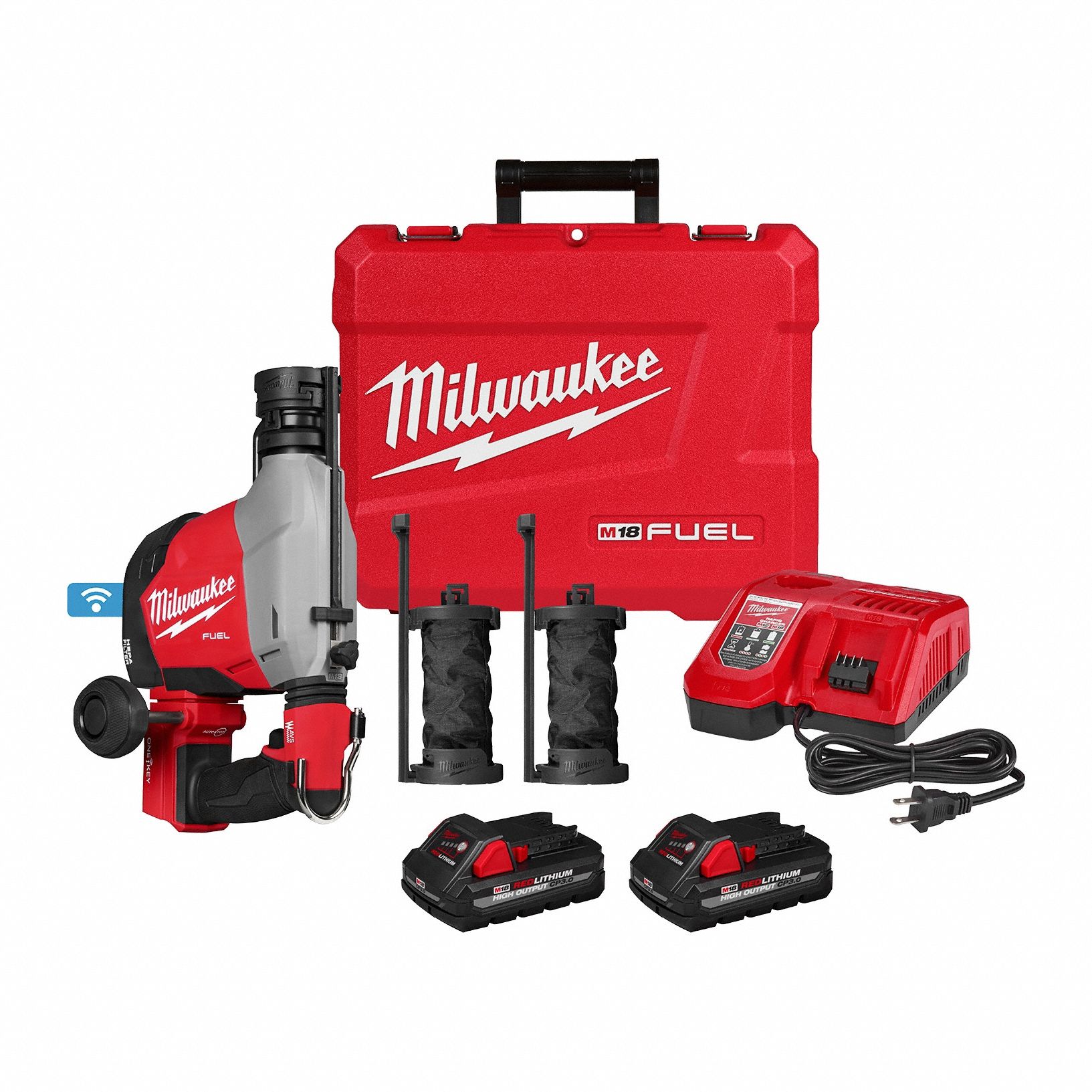 Cordless Rotary Hammer: SDS-Plus, 5/8 in max, (1) Bare Tool/(1) Charger/(2) Batteries