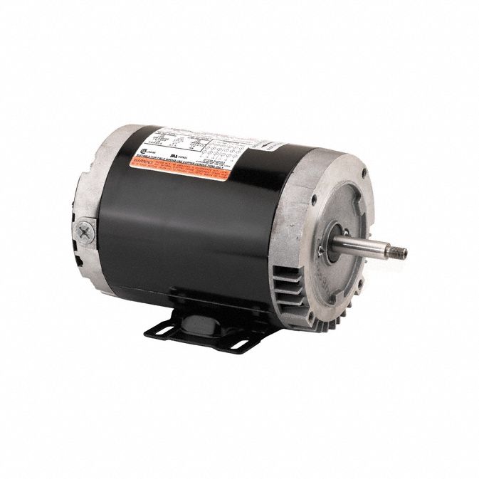 Vertical Pump Motor: 56C Frame Size, C-Face, 208-230/460V AC, 1, 760 RPM, 20 hp
