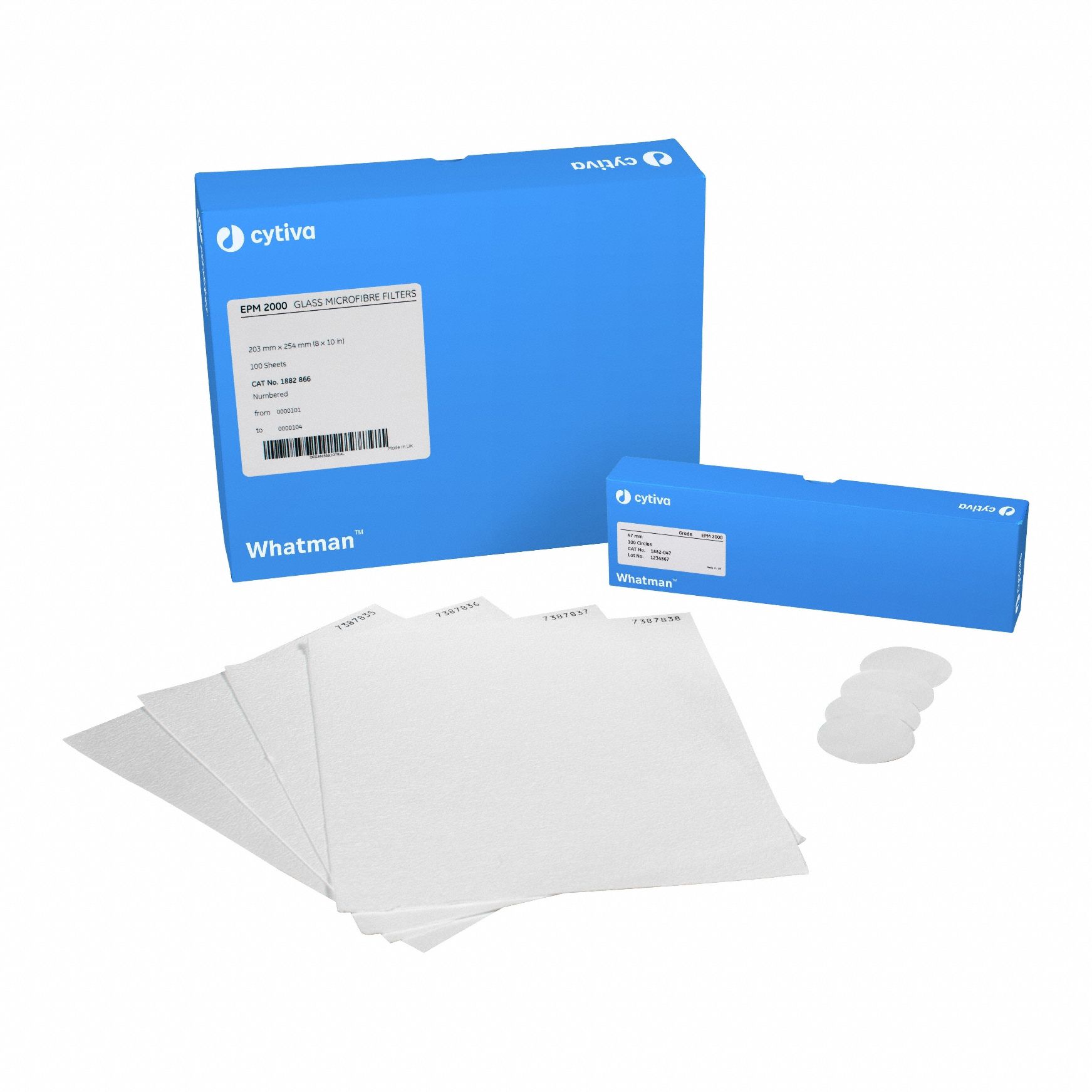 Air Filter: EPM 2000, 47 mm Dia, 0.45 mm Thick, 0.3 um Pore Size