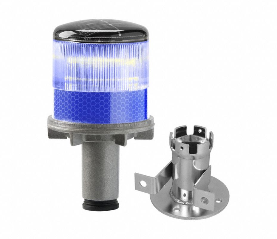 TAPCO Luz de Advertencia, (4) LED, Azul, 60 Destellos por Minuto ...