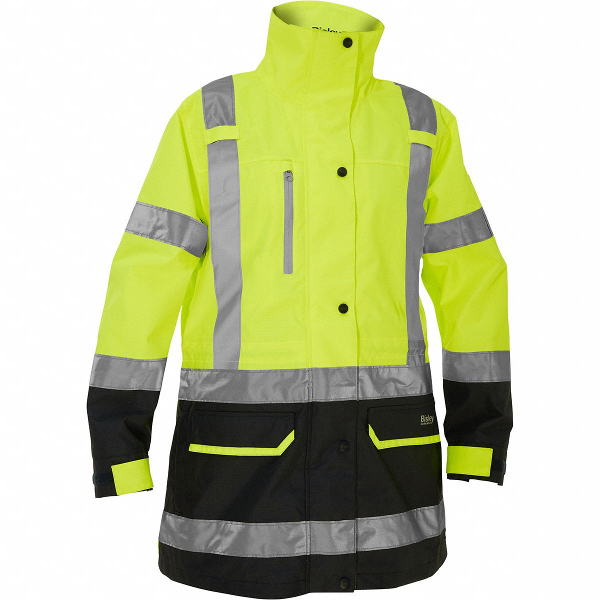 BISLEY, U, ANSI Class 3, Jacket - 820YR4|333W6375H-YL/XL - Grainger