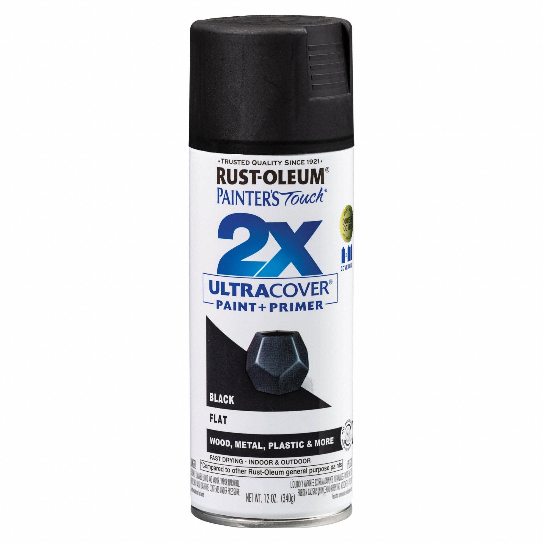 General Purpose Spray Paint: Std Spray Paints, Gen Purpose, Black, Metal/Plastic/Wood