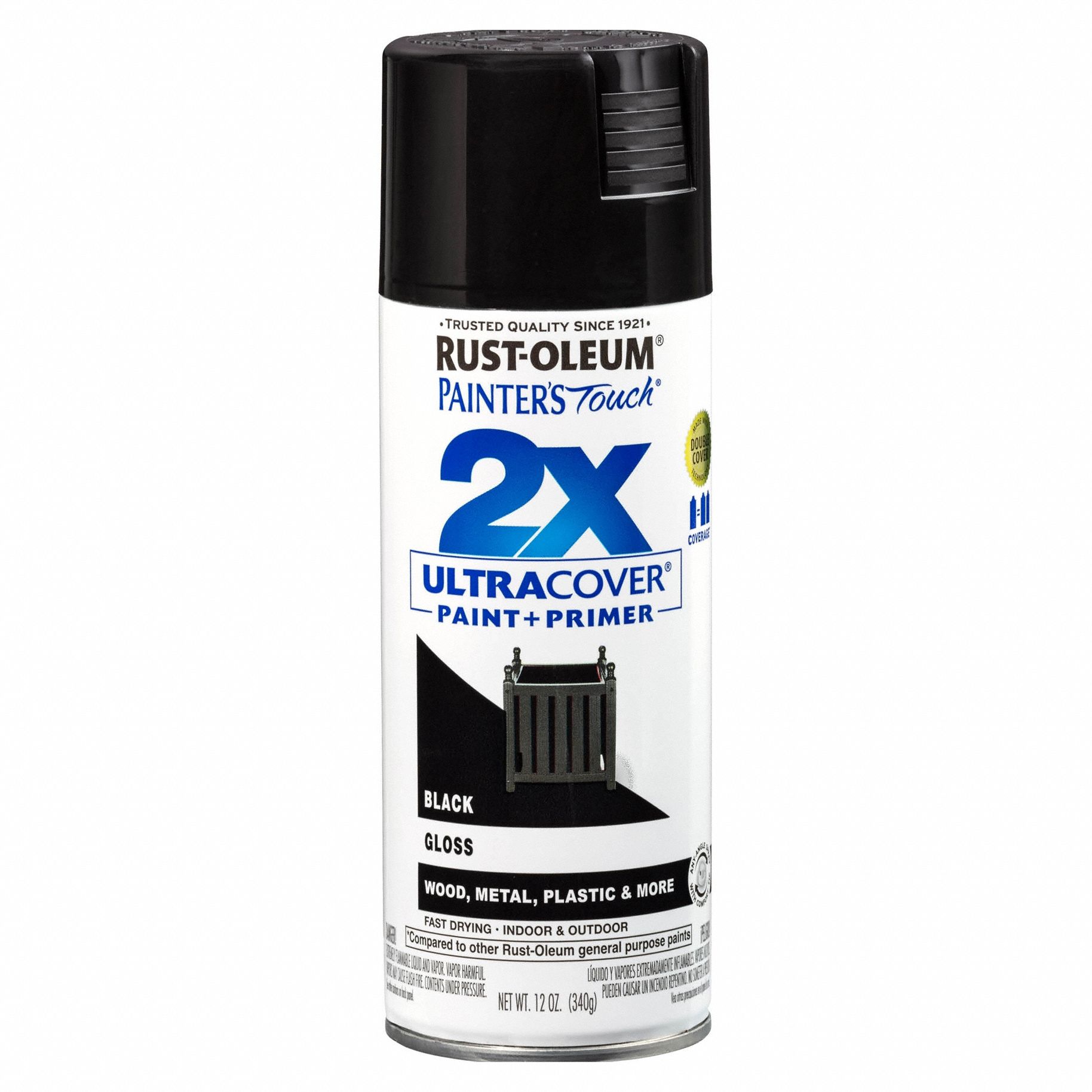 General Purpose Spray Paint: Std Spray Paints, Gen Purpose, Black, Metal/Plastic/Wood