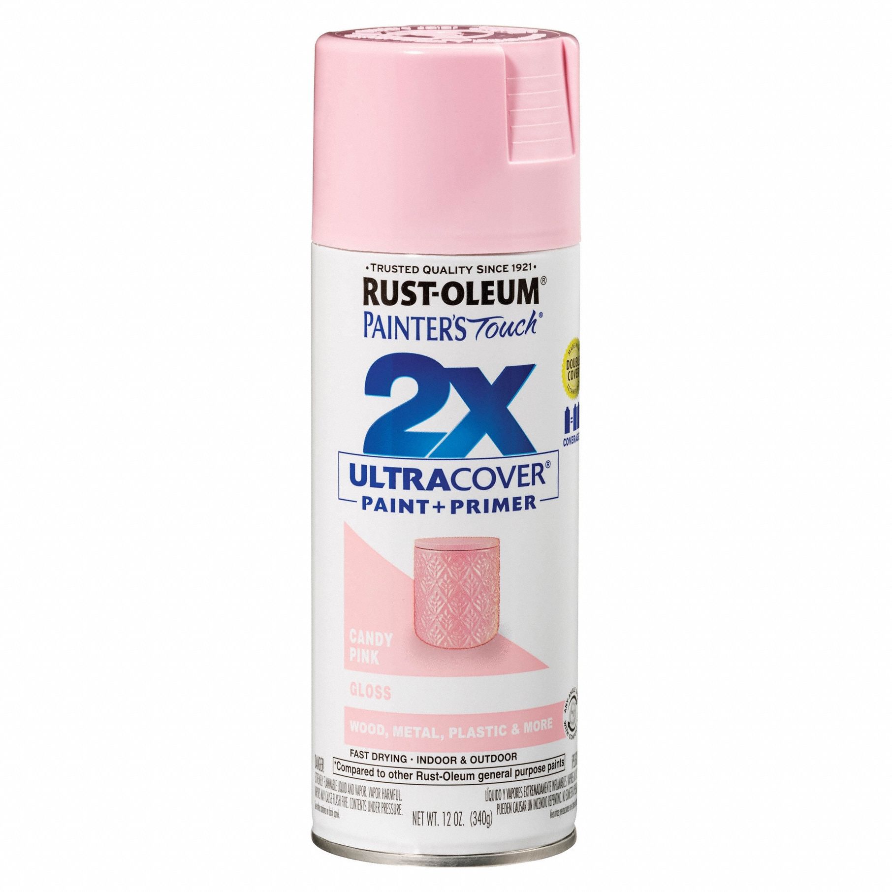 General Purpose Spray Paint: Std Spray Paints, Gen Purpose, Pink, Metal/Plastic/Wood
