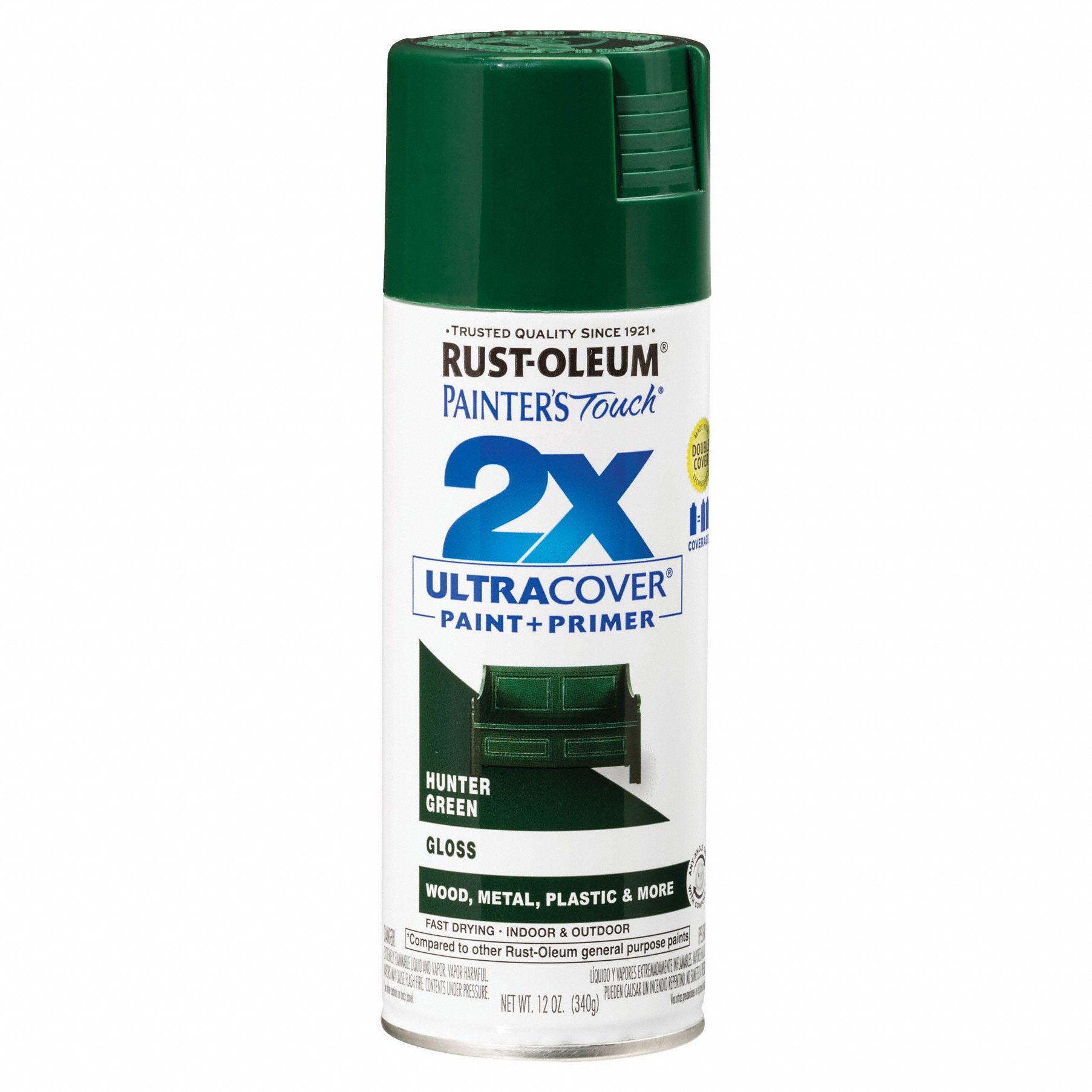 General Purpose Spray Paint: Std Spray Paints, Gen Purpose, Green, Metal/Plastic/Wood
