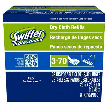 Sweeper Refill: Synthetic, Hook-and-Loop Connection, 10 in Wd, 8 in Dp, White, 192 PK