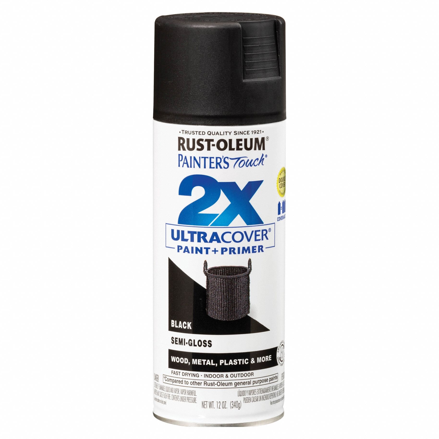 General Purpose Spray Paint: Std Spray Paints, Gen Purpose, Black, Metal/Plastic/Wood