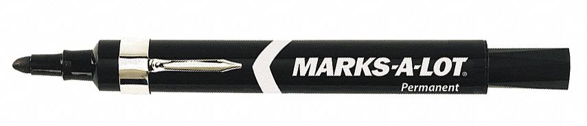 Marker Perm Lrg Clip Bullet PK12