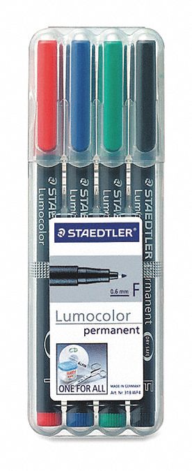 Marker Perm Lumocolor Fine PK4