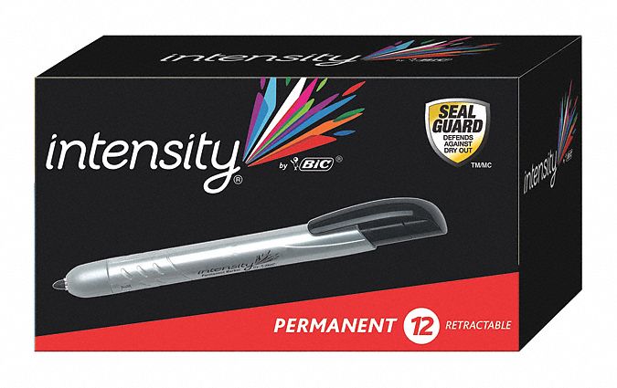 Marker Permanent Rt Fine Bk PK12