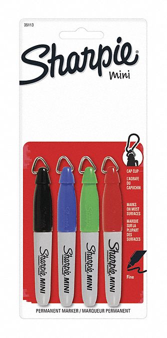 Marker,Sharpie,Mini,Fn,PK4 - Grainger