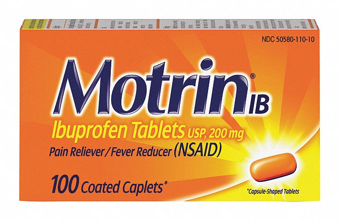 Medication Motrin Caplets PK100