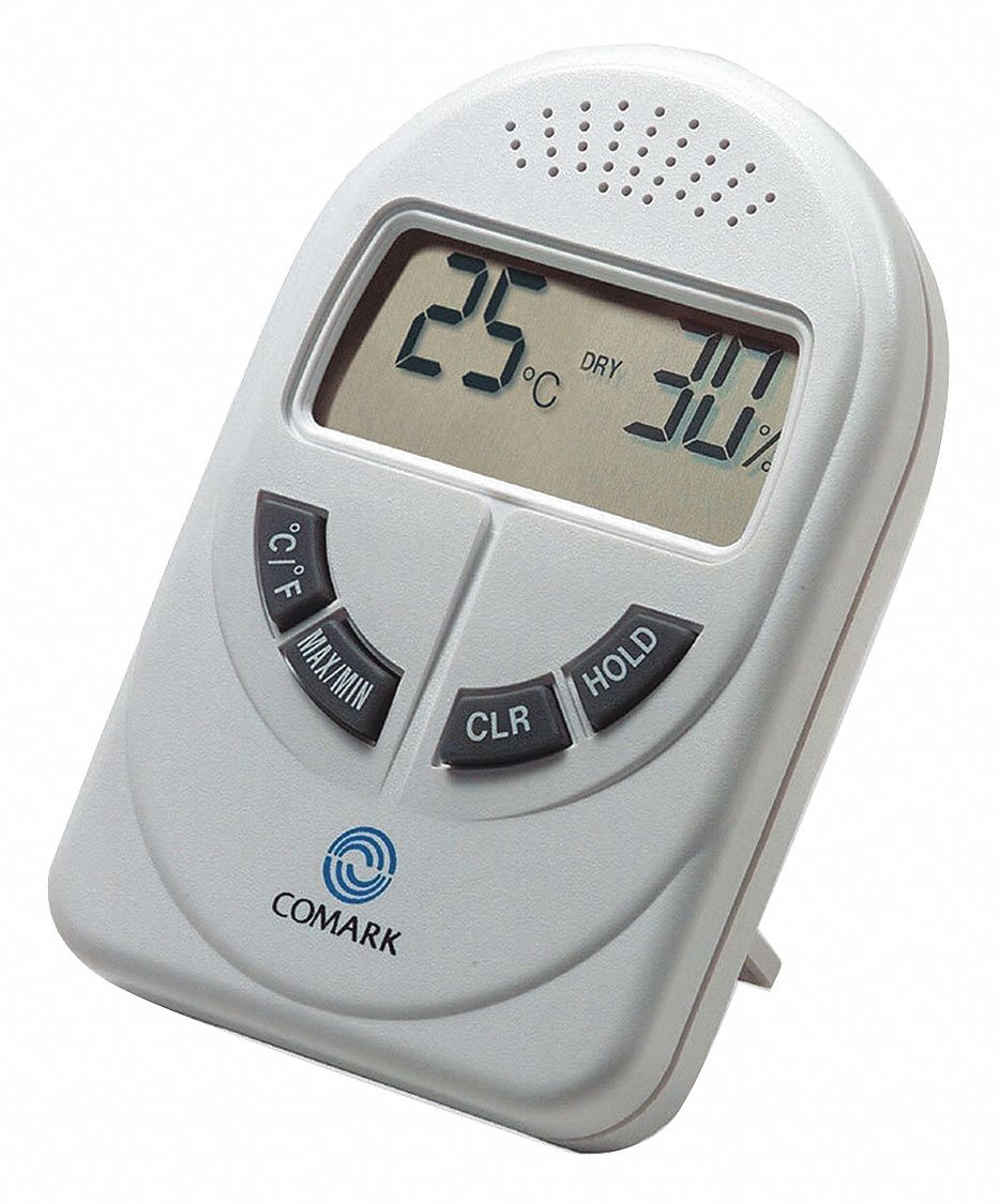 Medidor de temperatura y humedad digital - Ducom