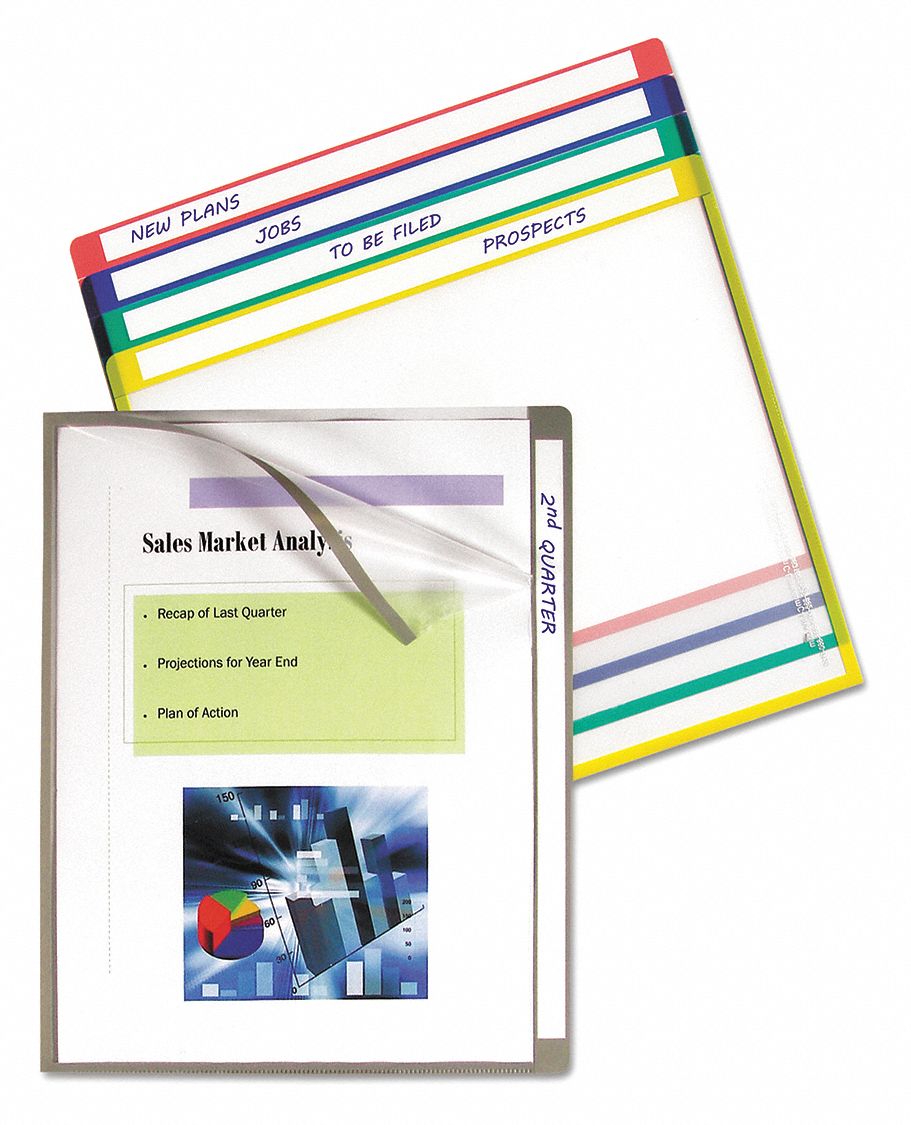 Write-On Folders Letter Assorted PK25