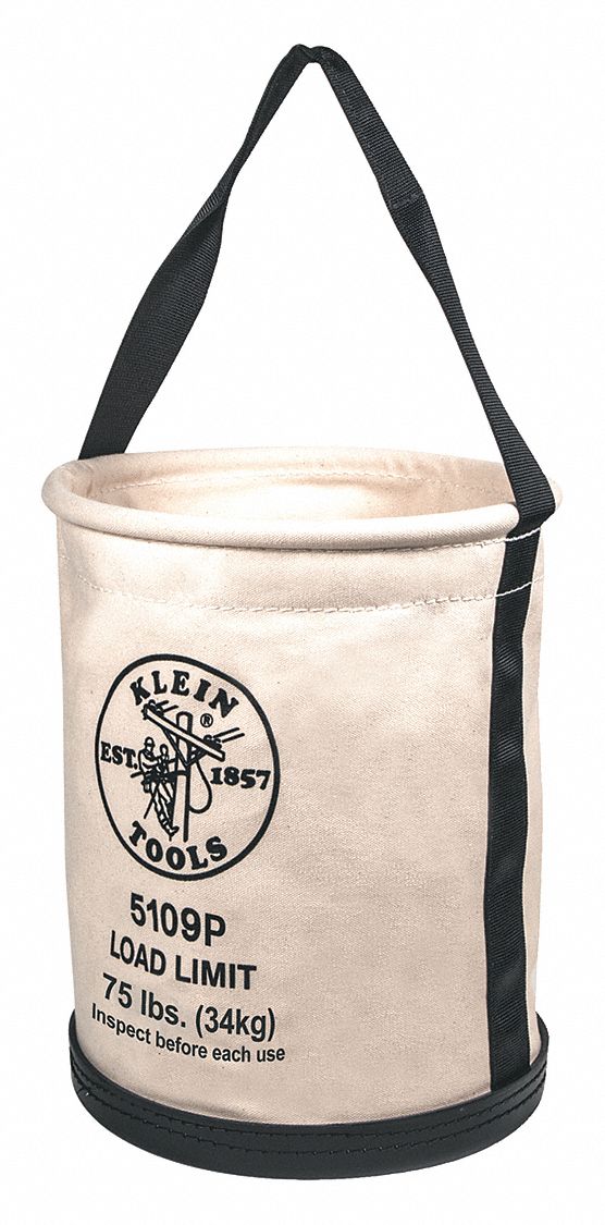 Wide Straight Wall Bucket with Pocket