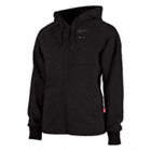 WOMEN'S HEATED HOODIE, M, BLACK, UP TO 8 HOURS, 37 IN CHEST, 3 POCKETS