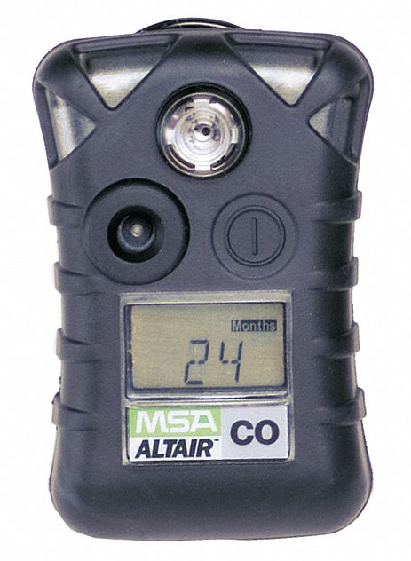 MSA Detector Monogas, Detecta Monóxido de Carbono, Rango del Sensor 0 a 500  ppm, Tipo de Alarma Audible, Visual, Vibratoria, Vida de la Batería 2 Años  - Detectores de Un Solo Gas - 337WZ5
