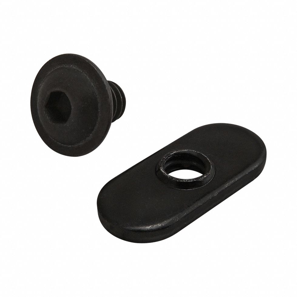 Bolt Assembly: 1/4" -20 Size, 3/8 in Thread Lg, Flanged Button Head Socket Cap, 10 Series, 15 PK