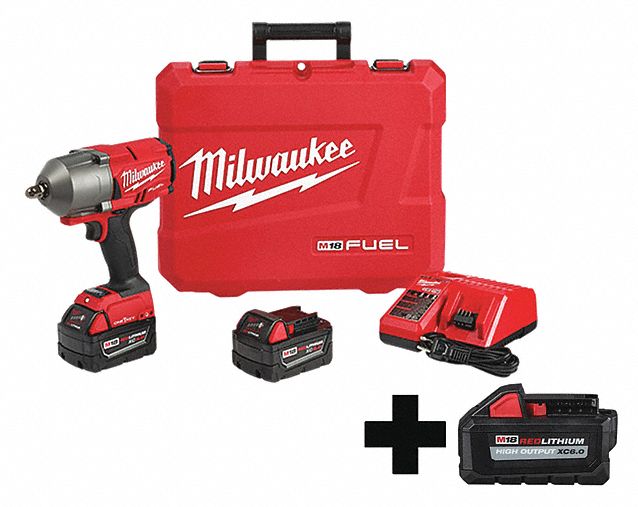 Impact Wrench, Cordless, Compact, 18VDC