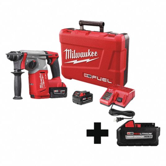 MILWAUKEE Cordless Rotary Hammer Kit, 18.0V, Liion 338AN7271222 48111880 Grainger