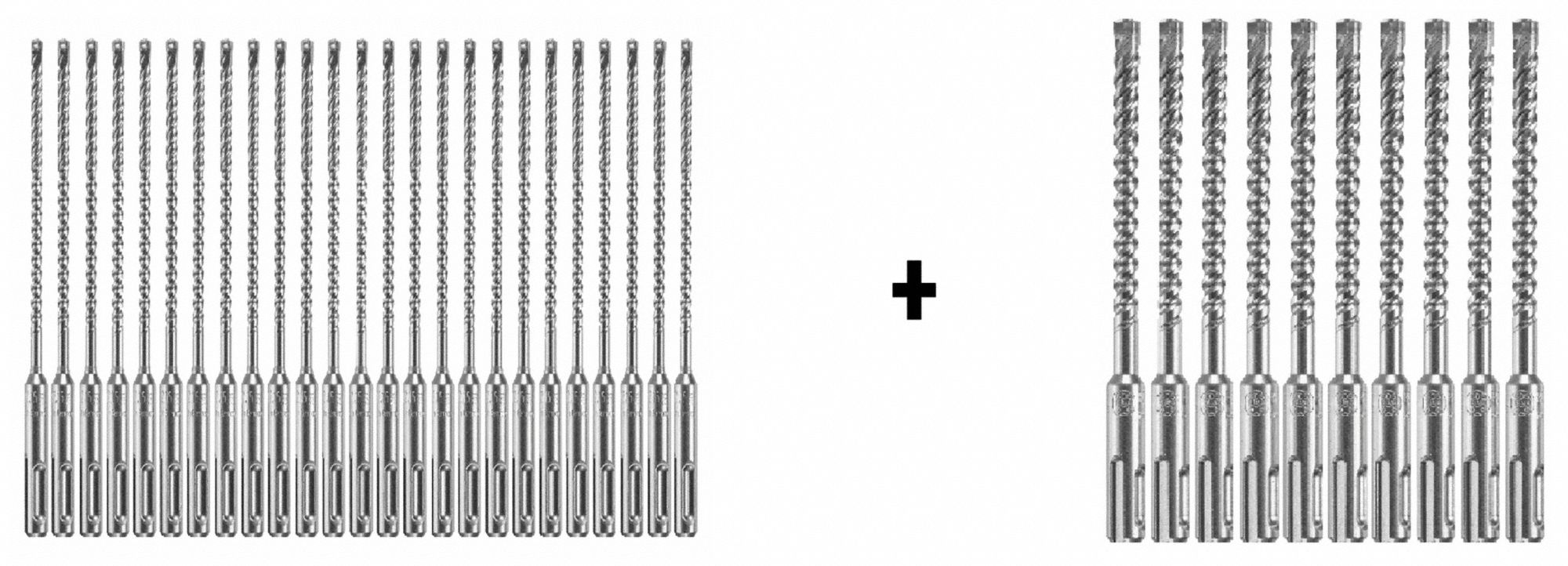 Hammer Drill Bit, SDS Plus, 3/16"x10", PK25