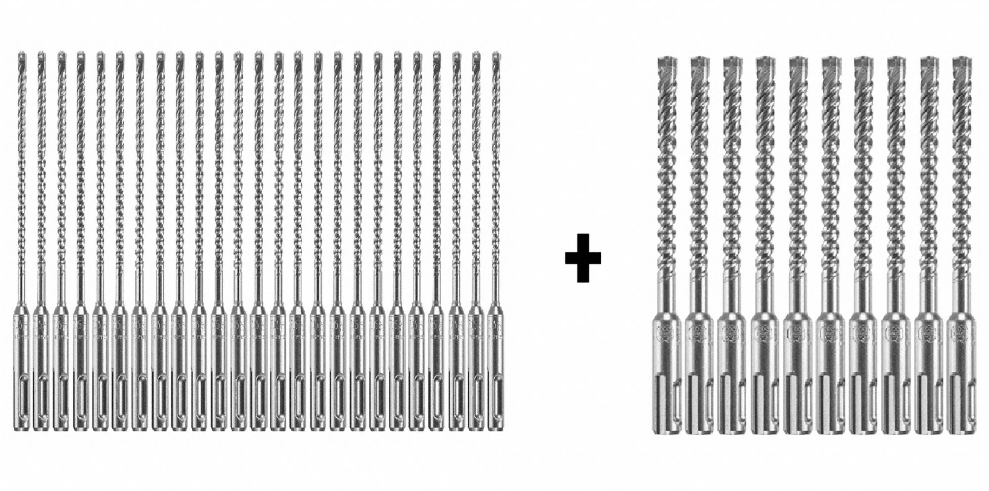 Hammer Drill Bit, SDS Plus, 3/16"x4", PK25
