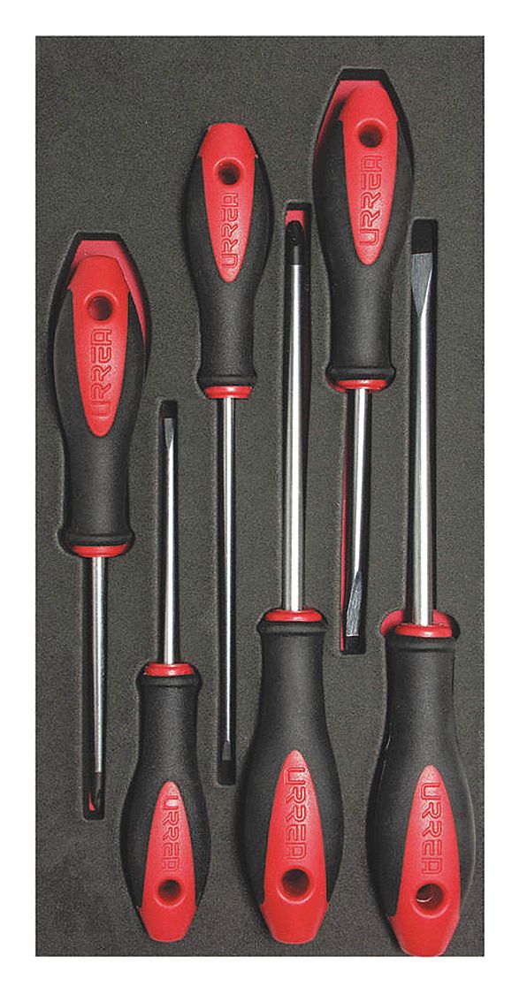 URREA Juego de Desarmadores, Estilo de Punta Cabinet/Phillips/Plana