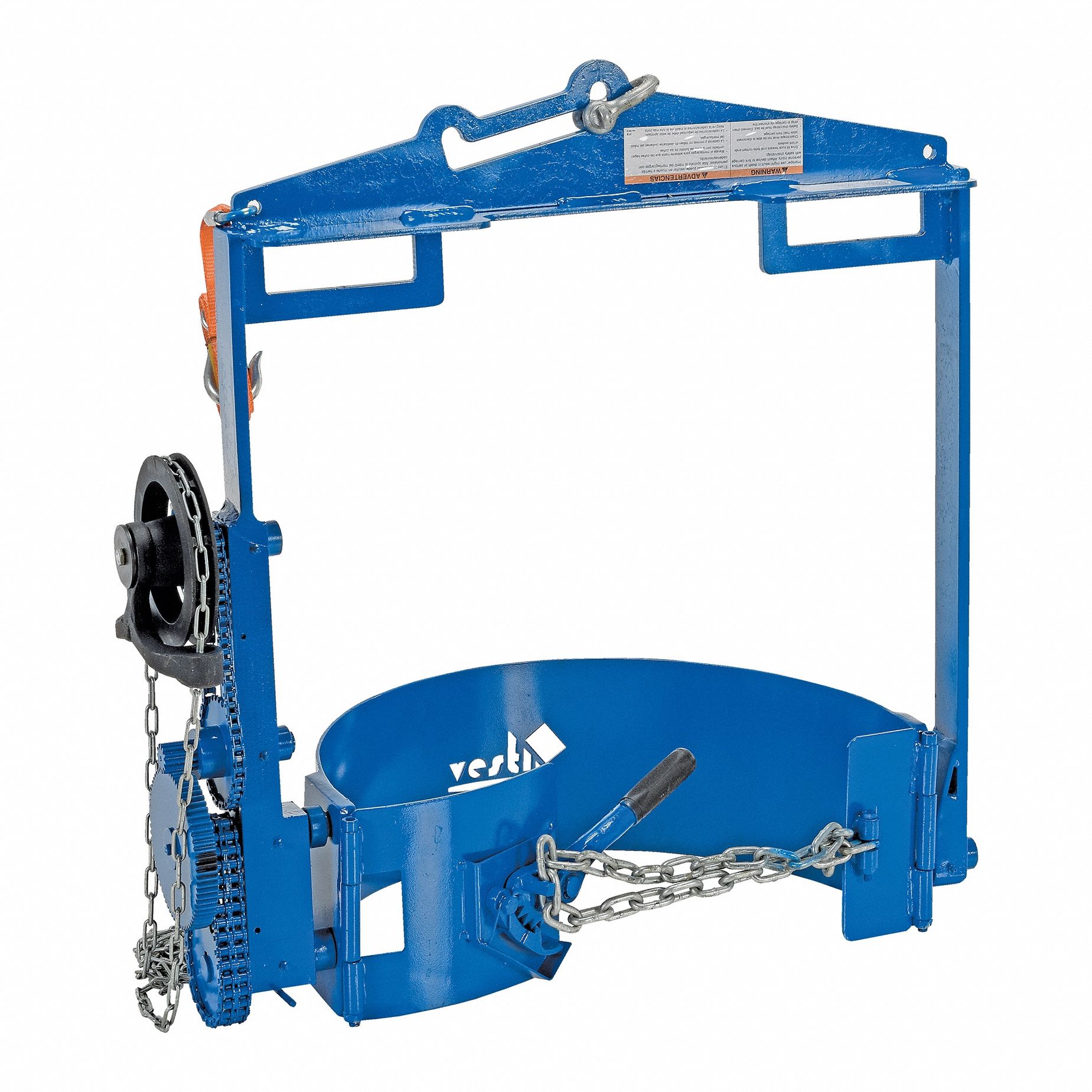 HOIST MOUNTED DRUM CARRIER/ROTATOR, BLUE