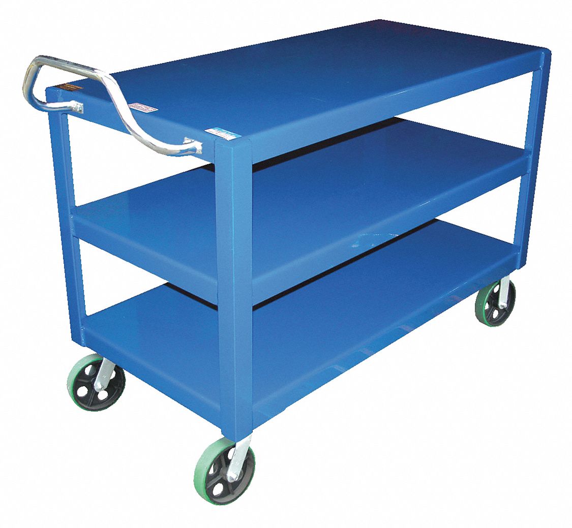 CART ERGO-HANDLE 24X48IN 3 SHELF