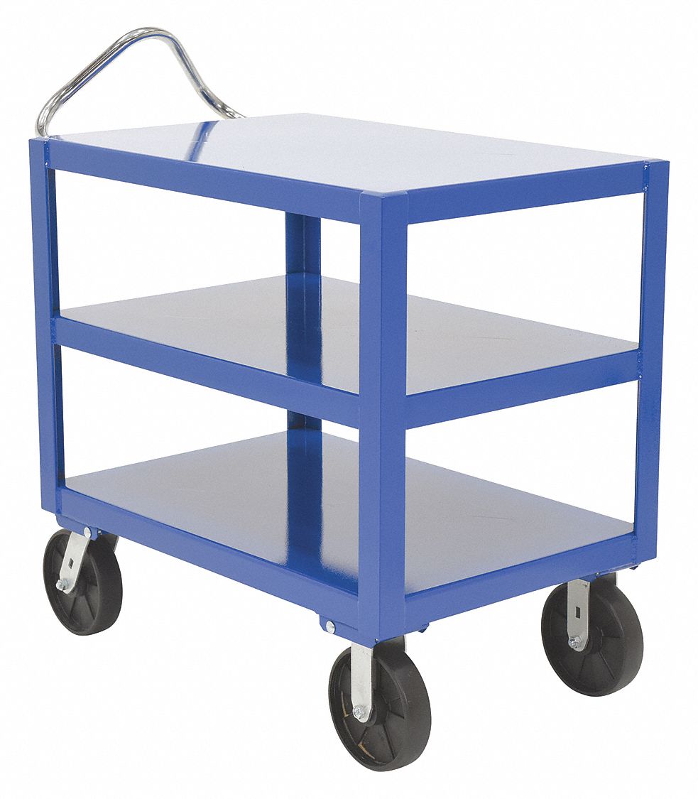 CART ERGO-HANDLE 24X36IN 3 SHELF