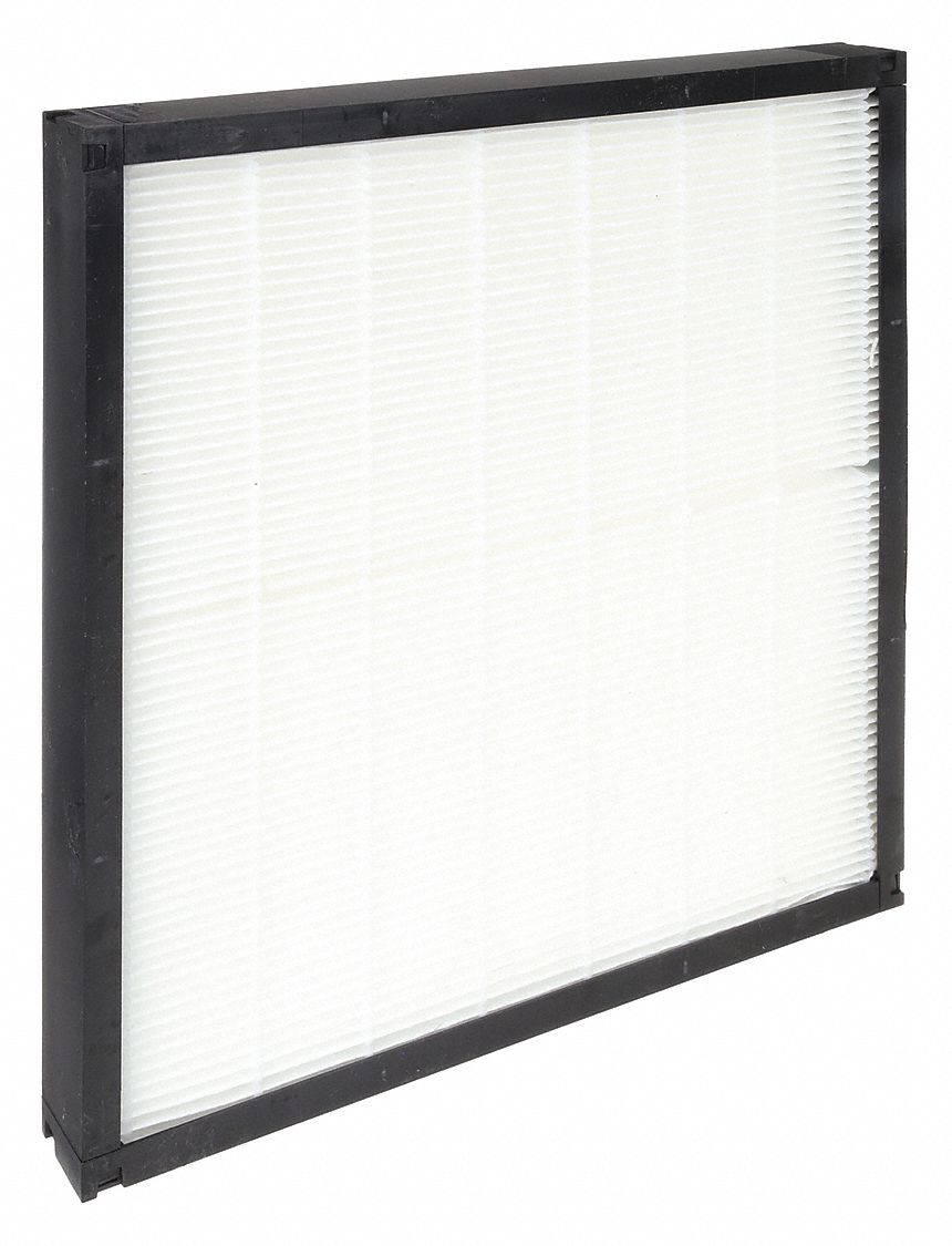 Minipleat Air Filter: 16 in x 16 in x 2 in, Synthetic, Plastic, No Header, MERV 11