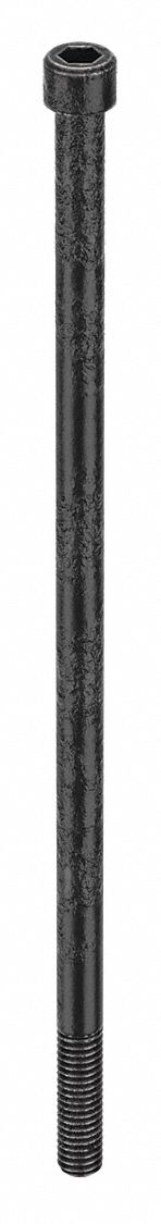 Socket Head Cap Screw: 5/16"-18 Thread Size, 8 in Lg, Std, Black Oxide, Alloy Steel, 5 PK