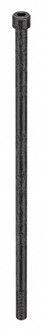 Socket Head Cap Screw: 1/2"-13 Thread Size, 14 in Lg, Std, Black Oxide, Alloy Steel, 5 PK
