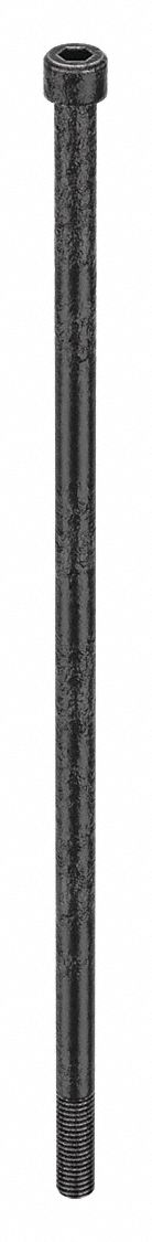 Socket Head Cap Screw: 1/2"-13 Thread Size, 15 1/2 in Lg, Std, Black Oxide, Alloy Steel, 5 PK