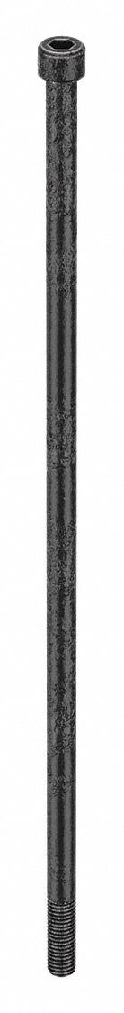 Socket Head Cap Screw: 1/2"-13 Thread Size, 17 in Lg, Std, Black Oxide, Alloy Steel, 3 PK