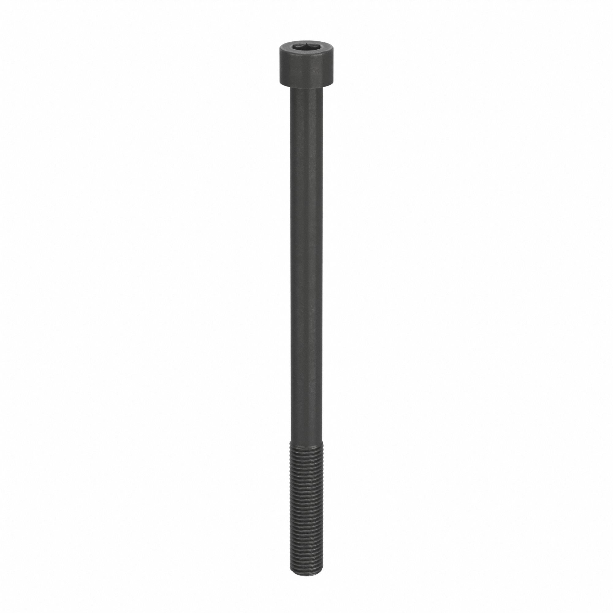 Socket Head Cap Screw: 1"-8 Thread Size, 15 in Lg, Std, Black Oxide, Alloy Steel, 1 in Head Ht, 3 PK